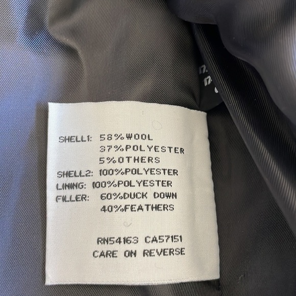 Kennith Cole Women’s Army Green and Black Duck Down Wool Jacket, size medium - Picture 10 of 15